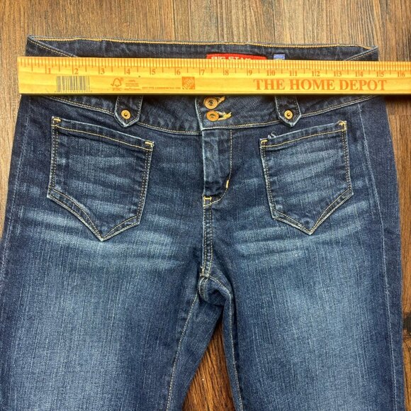 Big Star ILONA Flare Jeans Vintage 2000s Dark Wash Women’s Size 28R - Picture 8 of 12